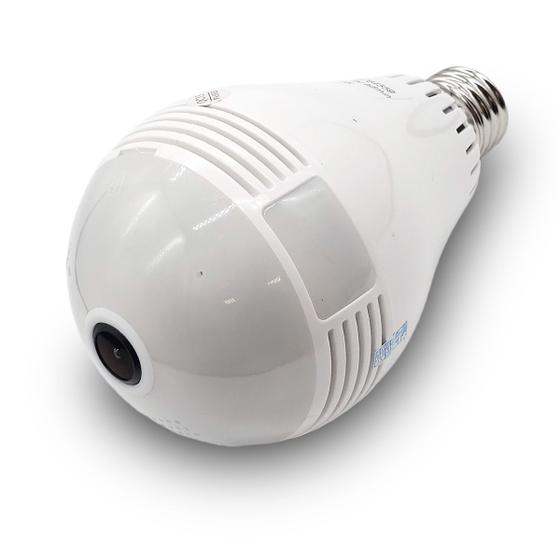 Imagem de Camera Ip Segurança Lampada Espia Wifi V380 - Pré vendida