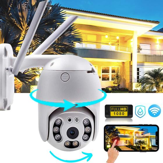 Imagem de Câmera Ip Speed Dome A6 Icsee Full Hd 1080p Ptz Wifi Ip66 Prova D'água Wifi Smart Camera