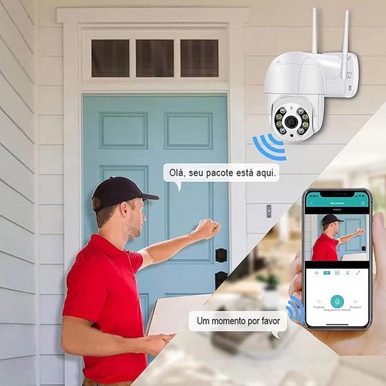 Imagem de Câmera Ip Speed Dome Zoom 4x Mais Ptz Wifi Prova D' água