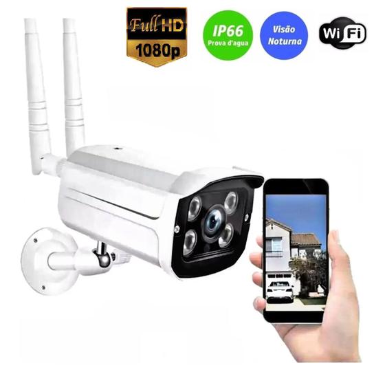 Imagem de Câmera Ip Wifi Externa 2 Antenas Full Hd 2mp Acesso Remoto! grava em nuvem/cartao SD - Yeshi