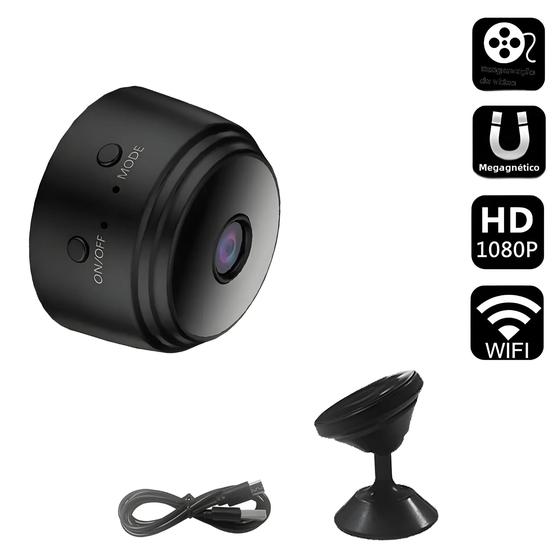 Imagem de Câmera IP WiFi Mini A9 HD 720p - Monitoramento Doméstico Inteligente com Controle Remoto