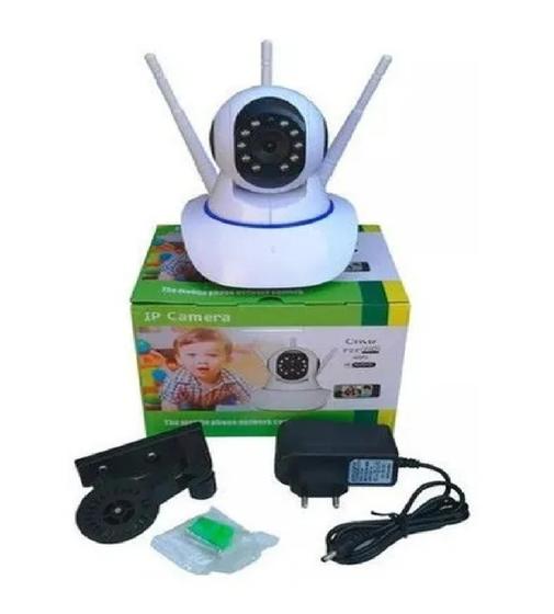 Imagem de Câmera Ip Wireless Sem Fio Wifi Hd 3 Antenas Sensor Noturna NF