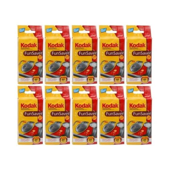 Imagem de Câmera Kodak FunSaver Descartável - Pacote com 10 Unidades