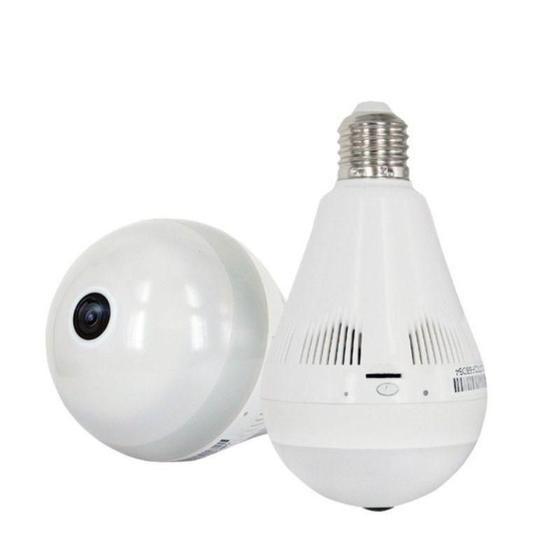 Camera Lampada 360º wifi IP HD espiã 360Eye S 360eyes Lâmpada