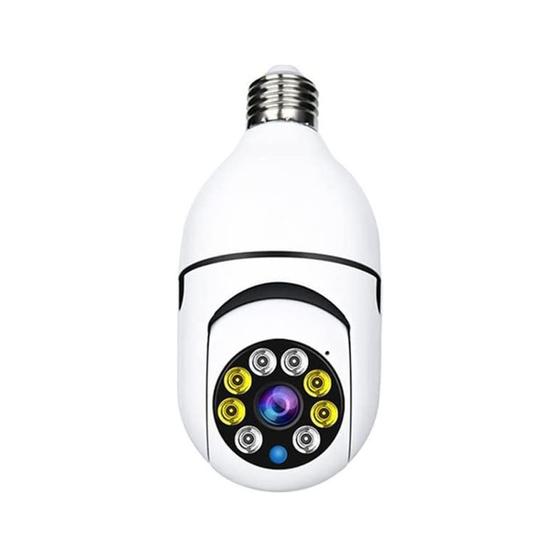 Imagem de Câmera Lâmpada de Segurança WiFi, 1080P Câmera de Base E27 com Visão Noturna