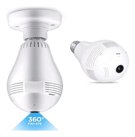 Imagem de Camera Lampada Segurança Espia Wifi V380 