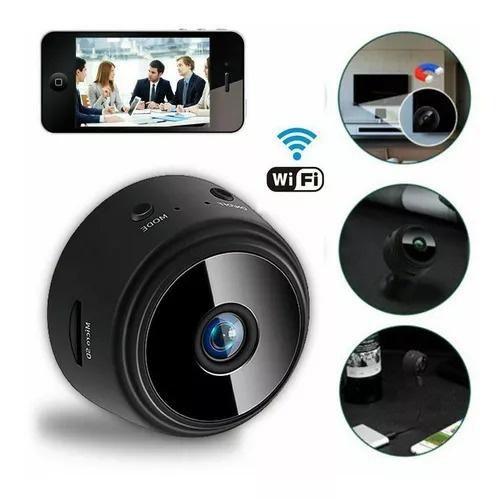 Imagem de Câmera Mini Wifi sem Fio 1080p - Detecta Movimento e Grava em Cor Preto