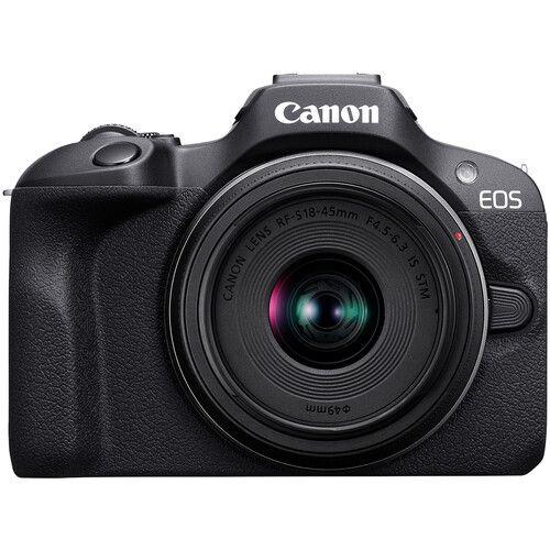 Imagem de Câmera mirrorless Canon EOS R100 com lente RF-S 18-45mm IS STM