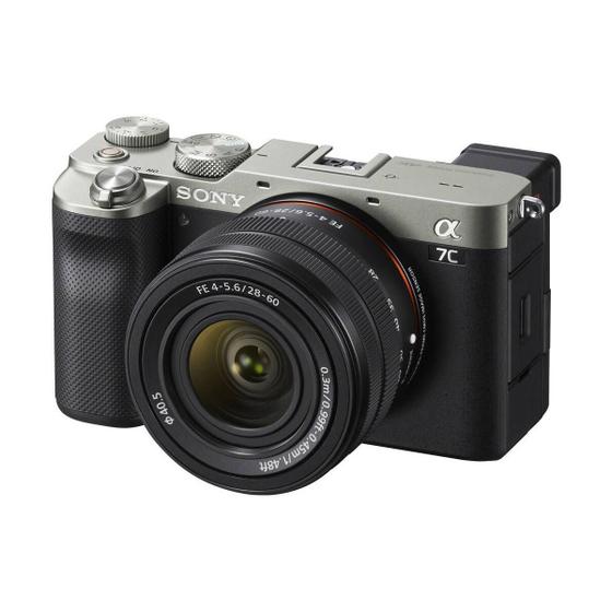 Imagem de Câmera Mirrorless Sony A7c Silver 24.2mp 4k + Lente 28-60mm