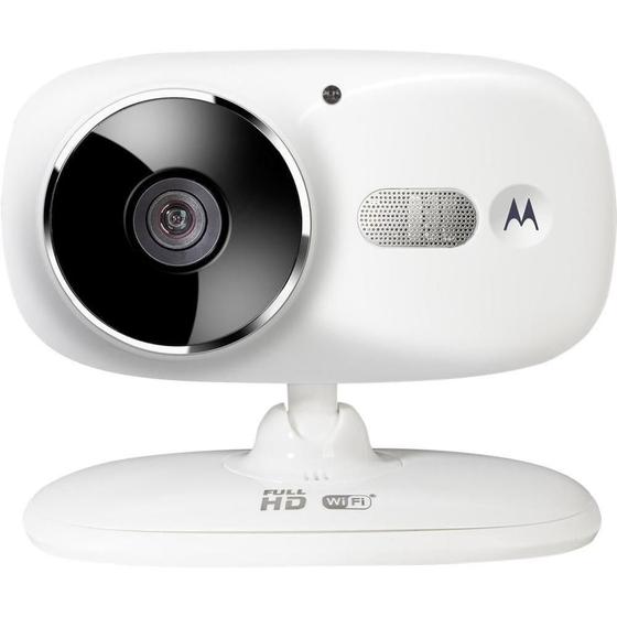 Imagem de Câmera Motorola Wi-Fi Focus 86 Monitoramento. Smartphone HD vídeo/fotos SD 8Gb Bi-volt Branca