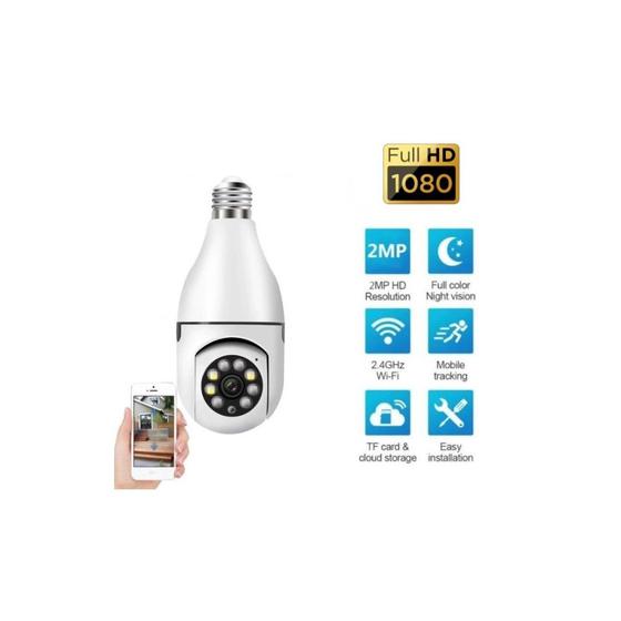 Câmera Segurança Ip Lâmpada Wifi Full Hd Visão Noturna Yoosee 500L Menor preço em Câmera Segurança Ip Lâmpada Wifi Full Hd Visão Noturna Yoosee 500L
