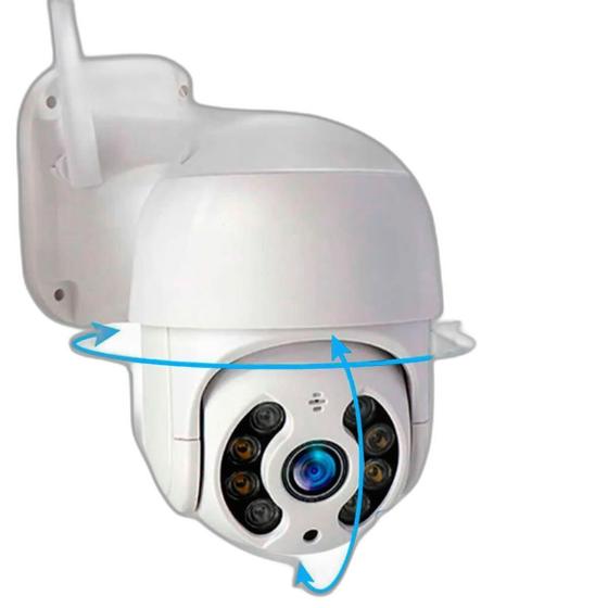 Imagem de Câmera Segurança Ip Wi-Fi Rastreamento Automático E Áudio