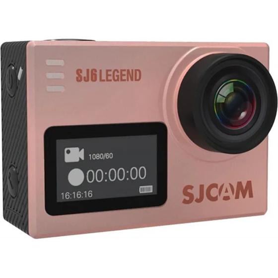 Câmera Digital Sjcam Câmera Legend Touch Gyro Fpv Hd 4k Filmadora Sport a Prova D' Água Rosa 16.0mp - Sj6