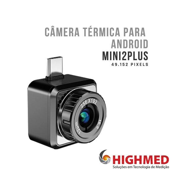 Imagem de Camera termica de bolso para android, resolucao 256x192 pixels (49.152), escala 20c a +350c - mini2plus