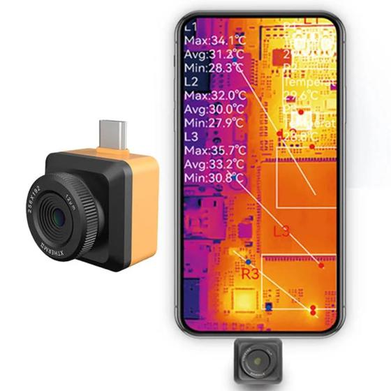 Imagem de Câmera Térmica Infiray T2sPlus Infravermelho Android Tipo C
