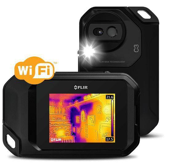Imagem de Câmera Termográfica  Compacta  de Bolso c/ MSX e  Wi-Fi  - Flir C3-X