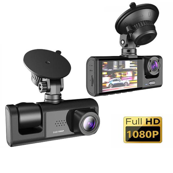 Câmera Veicular de Dupla Lente para Carros, Tela IPS, 1080P Menor preço em Câmera Veicular de Dupla Lente para Carros, Tela IPS, 1080P