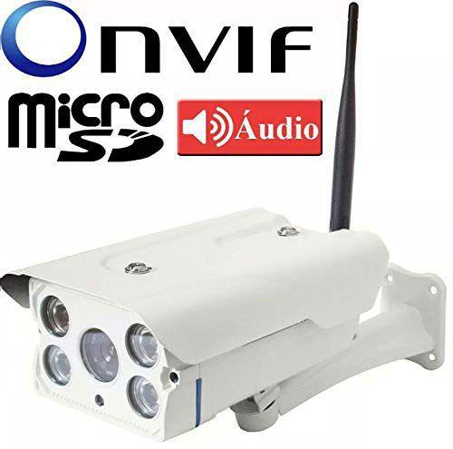Camera Wifi Ip Externa Hd 960p Ircut Onvif Audio Micro Sd 60m Menor preço em Camera Wifi Ip Externa Hd 960p Ircut Onvif Audio Micro Sd 60m