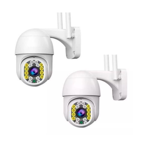 Imagem de Câmeras IP WiFi Externas 1080p HD - Pacote com 2 Unidades