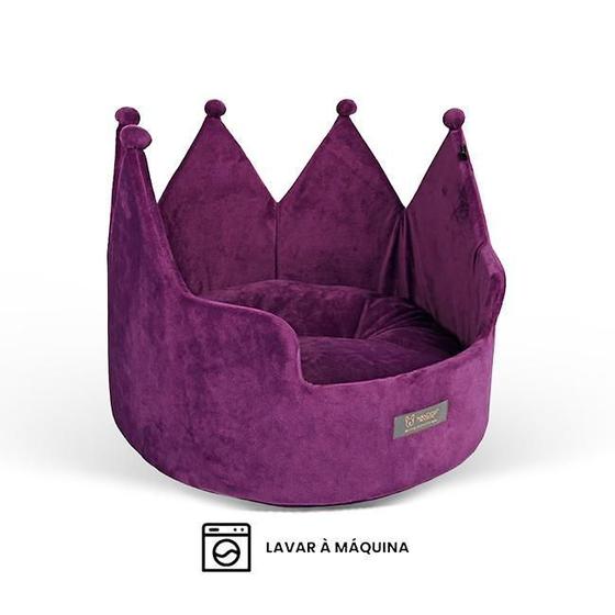 Imagem de Caminha De Cachorro Crown Bed - Ultra Macia - Roxo - G