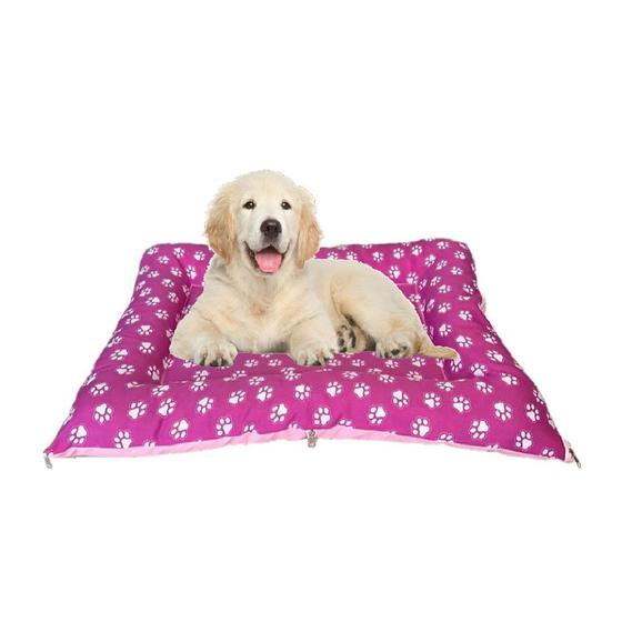 Imagem de Caminha de Pet P/ Cães e Gatos Lavável C/ 2 Zíper 80cm Rosa