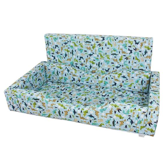 Imagem de Caminha Espumada Dinossauro com Colchão  1m50m x 80cm x 25cm