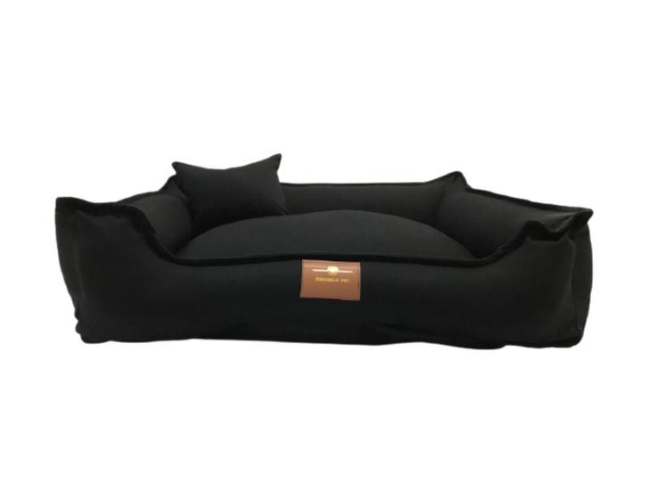 Imagem de Caminha Para Cachorro Cochilo Pet G 70 CM X 60 CM - PRETO