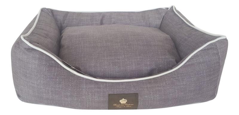Imagem de Caminha para cachorro pequeno macho ou fêmea - Ideal para pequeno porte - Cama pet Grafite Tamanho P