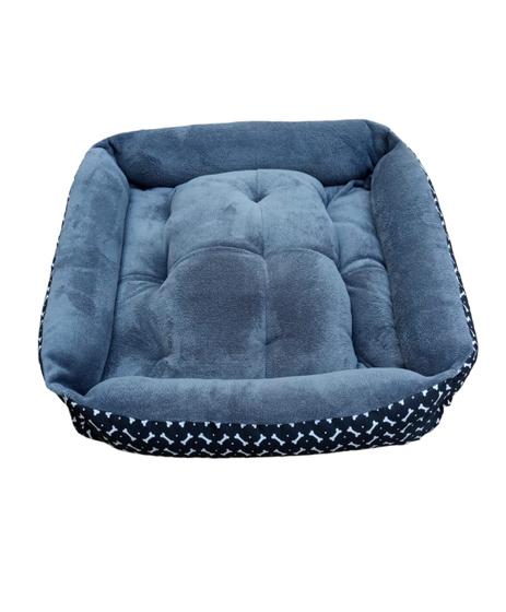 Imagem de Caminha Pet Cachorro Gato Casinha Com Fundo impermeável Tamanho GG 70cm x 70cm Cinza