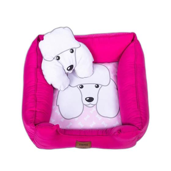 Imagem de Caminha Pet Raças 60X60 Porte Pequeno Zíper - Poodle Pink