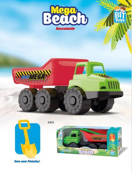 Imagem de Caminhão Basculante com Pazinha Mega Beach - Bit Toys