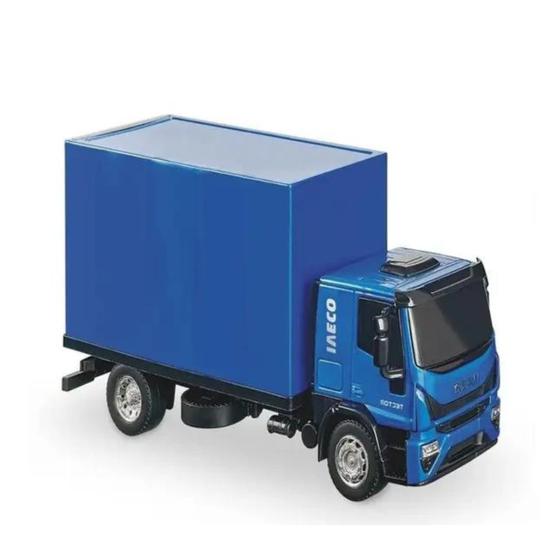 Imagem de Caminhão Baú Iveco Tector Azul Usual 451