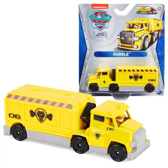 Imagem de Caminhao Big Truck Rubble 1:55 Metal Patrulha Canina Metal Sunny 003246