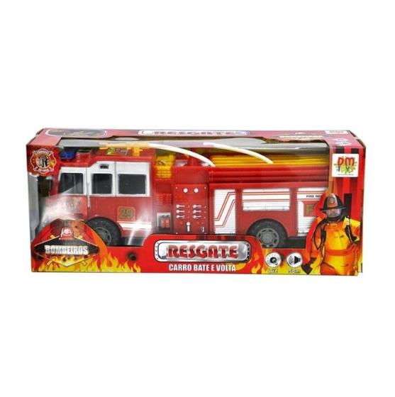Imagem de Caminhão Bombeiro Bate Volta Com Som e Luz, Dm Toys