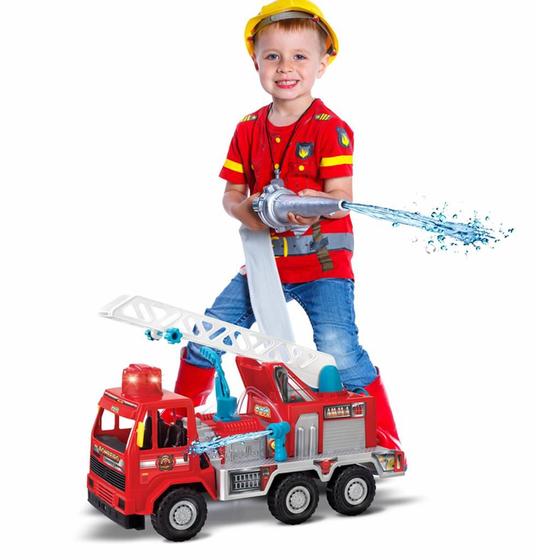 Caminhão Bombeiro Infantil Fire Com Som Luz E Água - Magic Toys Menor preço em Caminhão Bombeiro Infantil Fire Com Som Luz E Água - Magic Toys