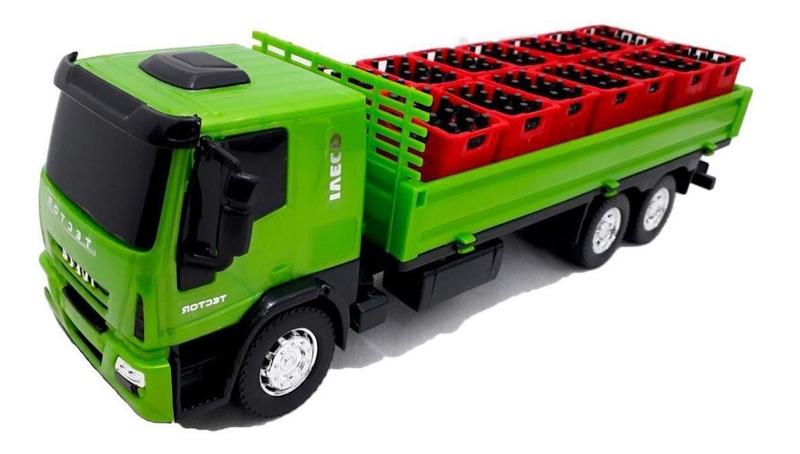 Caminhão Carreta Iveco Tector Dropside Bebida Usual Infantil ...