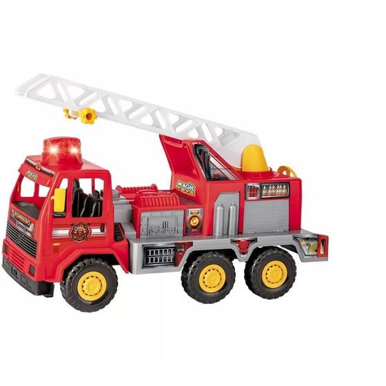Caminhão Carrinho Bombeiro Fire 5042 - Magic Toys Menor preço em Caminhão Carrinho Bombeiro Fire 5042 - Magic Toys