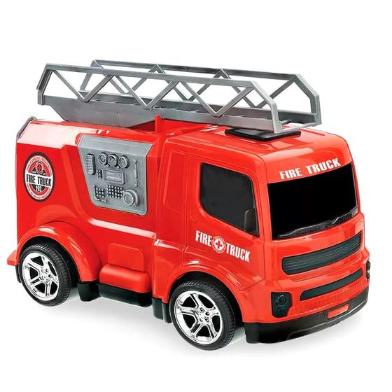 Imagem de Caminhão de Bombeiros Falcon Truck Brinquedo Roda Livre