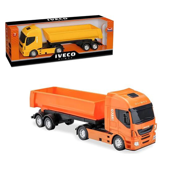 Imagem de Caminhão de Brinquedo Cor Sortida Iveco Hi-Way Caçamba Basculante - Usual Brinquedos 127