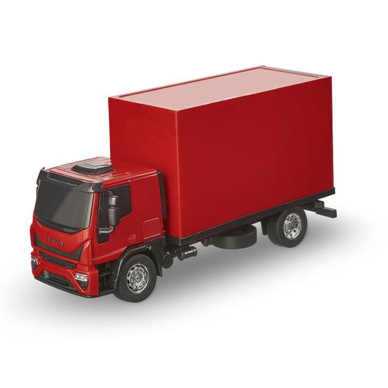 Imagem de Caminhão de Brinquedo Iveco Tector Baú Com Acessórios Usual