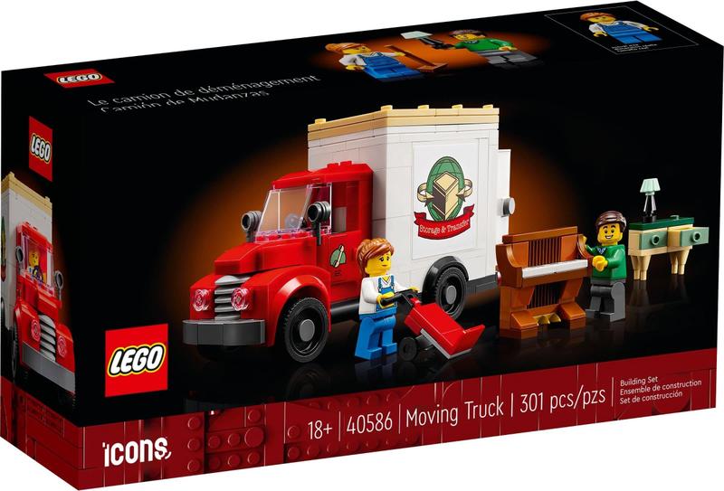 Imagem de Caminhão de brinquedo Lego Icons Moving 40586 com 2 minifiguras