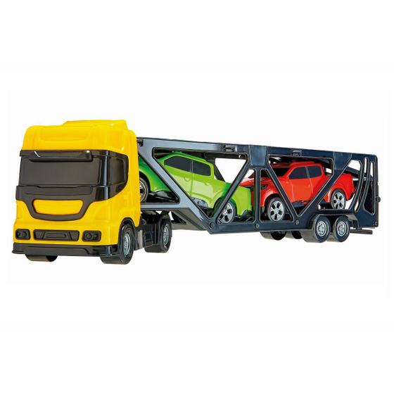 Caminhão de Brinquedo Mini Cegonheiro C/ 2 Carros - BS Toys Menor preço em Caminhão de Brinquedo Mini Cegonheiro C/ 2 Carros - BS Toys