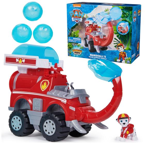 Imagem de Caminhão de brinquedo Paw Patrol Jungle Pups Marshall com projétil