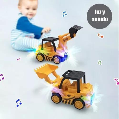 Imagem de Caminhão De Brinquedo Retroescavadeira Bate E Volta Som Luz