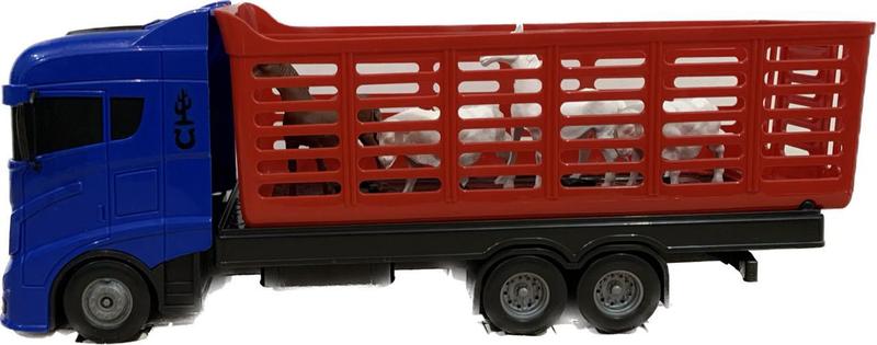 Imagem de Caminhão De Brinquedo Transporte Animal Boiadeiro Carreta
