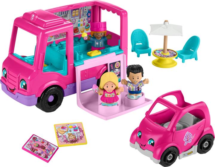 Imagem de Caminhão de cupcake de brinquedo Fisher-Price Little People Barbie com mais de 18 meses