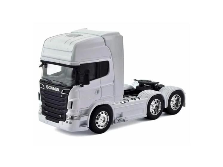 Imagem de Caminhão De Ferro Miniatura Scania V8 R730 Trucado 1:32 Welly