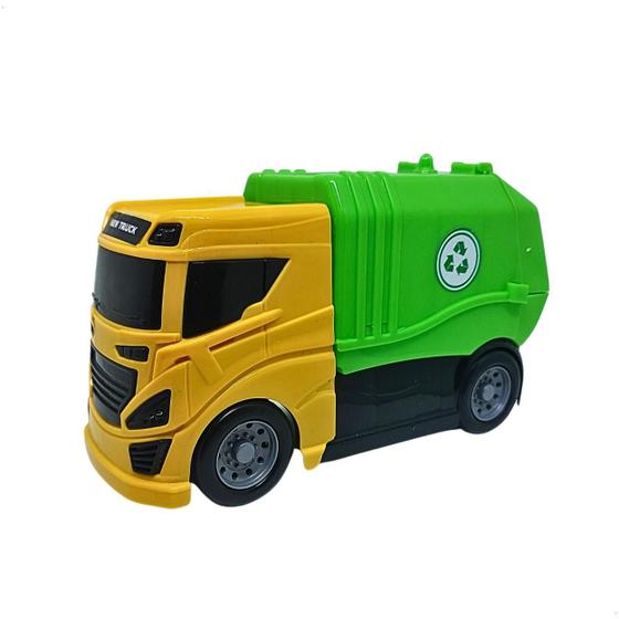 Imagem de Caminhão de Lixo Brinquedo infantil Coletor Lixo Reciclagem