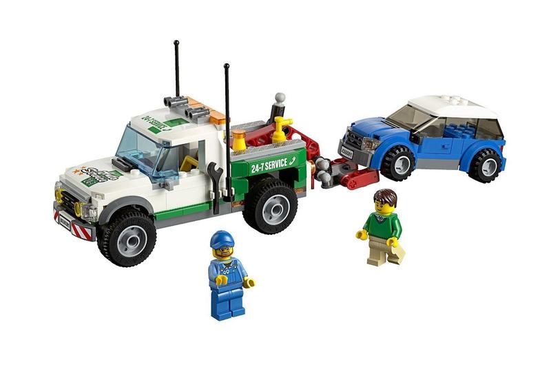 Imagem de Caminhão de reboque de brinquedo LEGO City 60081 com carro