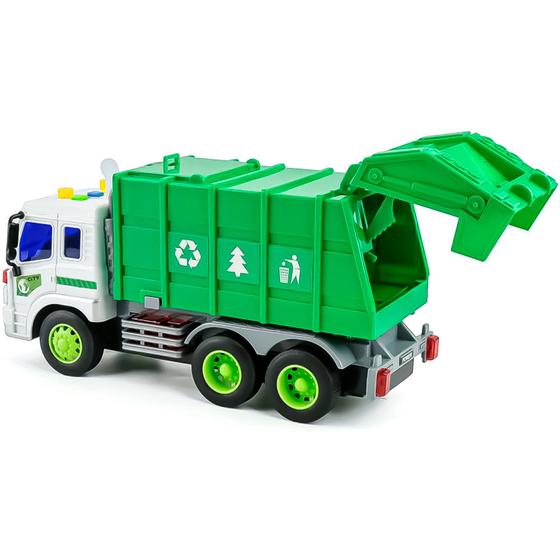 Caminhão De Reciclagem Brinquedo Infantil Carrinho Luz E Som - Bbr Toys ...
